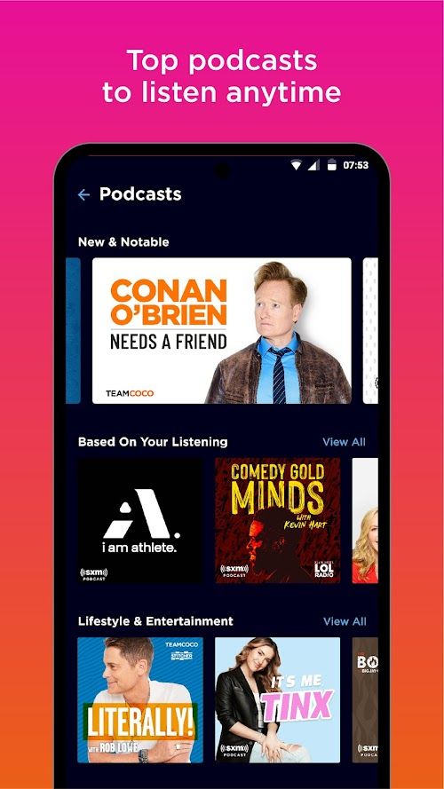 SiriusXM: Music, Sports & News screenshot