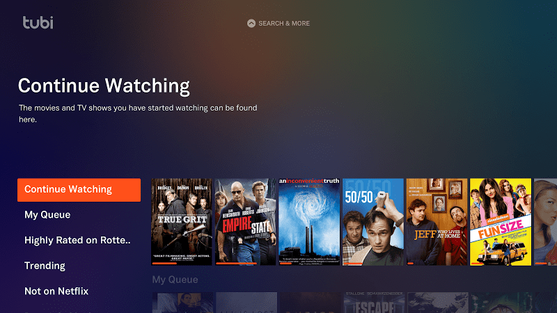 Tubi TV screenshot