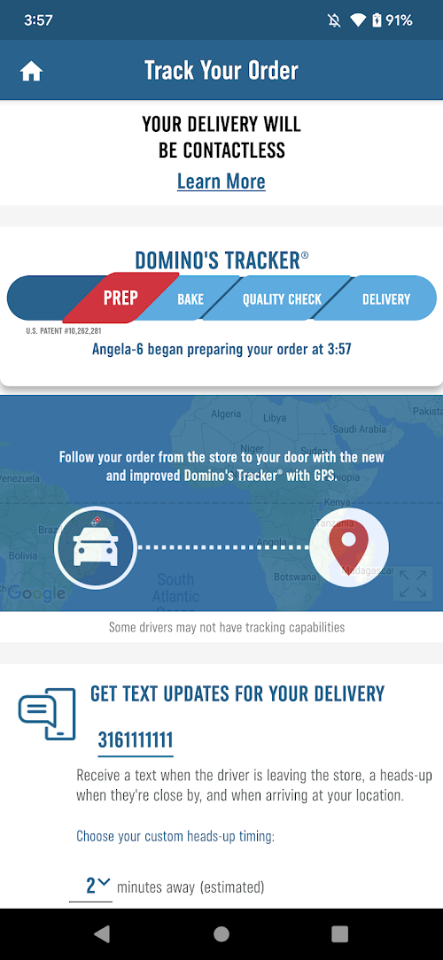 Domino's Pizza USA screenshot