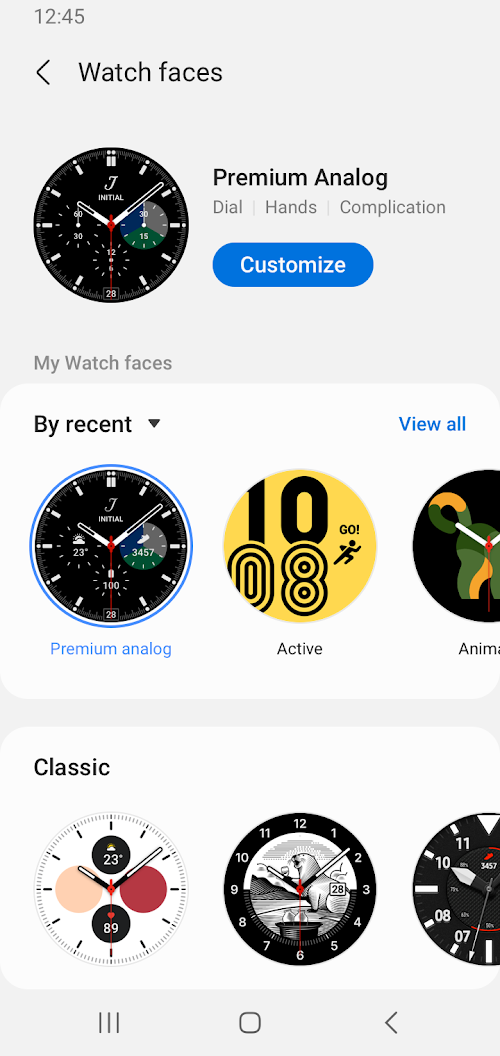 Galaxy Wearable (Samsung Gear) screenshot