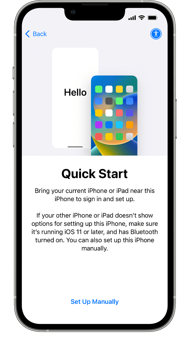 Move to iOS screenshot