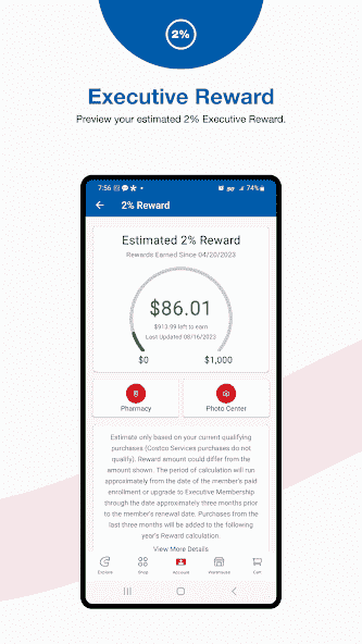 Costco Wholesale screenshot