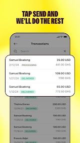 Sendwave screenshot