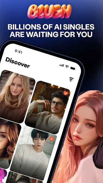Blush: AI Dating Simulator screenshot