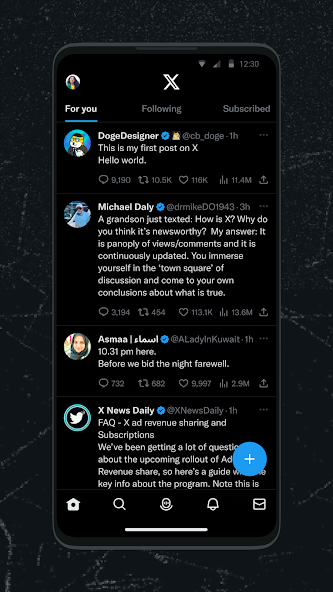 X (Formerly Twitter) screenshot