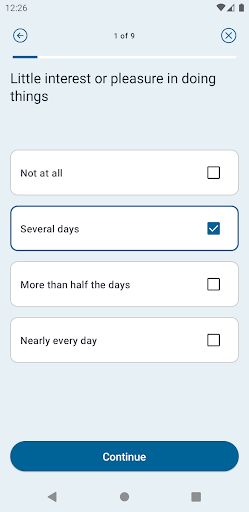 Depression Test screenshot